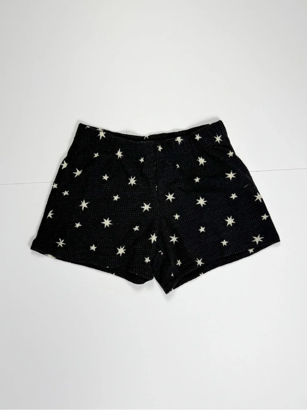 Cat & Jack Black Star Waffle-Knit Kids Pajama Set